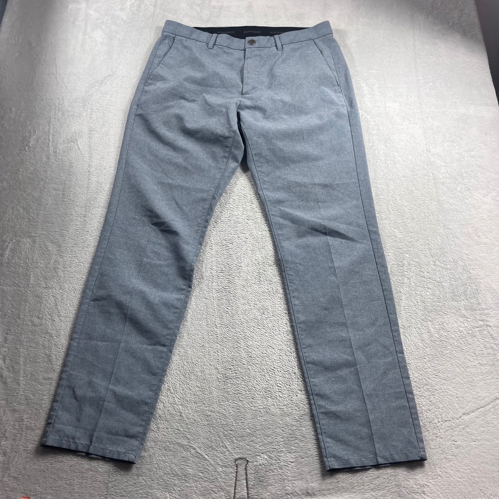 Bonobos Golf Slim Fit Pants Mens 32x32 Blue Heathered Performance Trousers